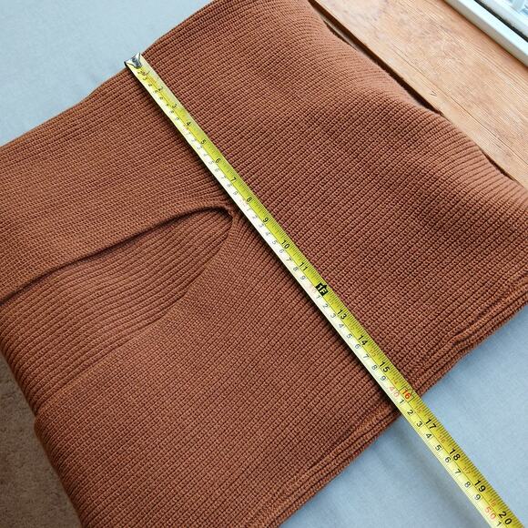 Pretty Garden Bodycon Maxi Tank Pullover Sweater Dress L caramel NOS sleeveless - Picture 12 of 15